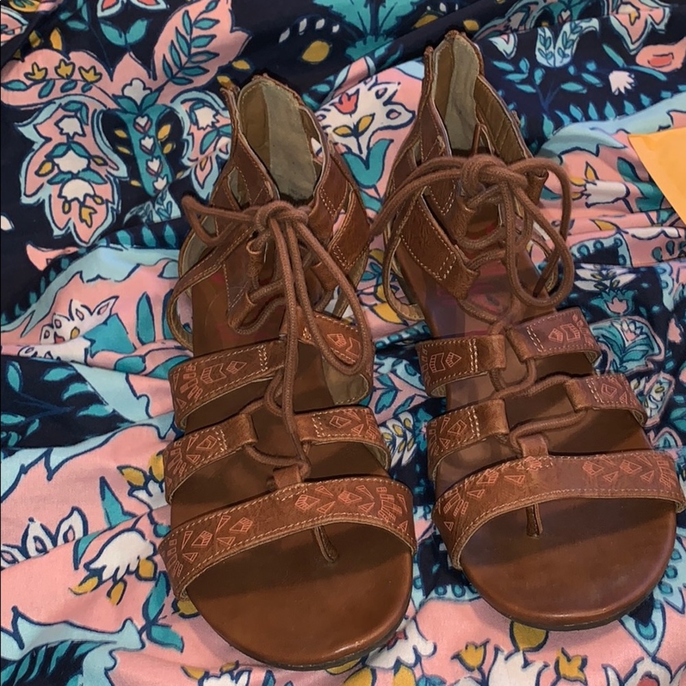 Boho brown sandals